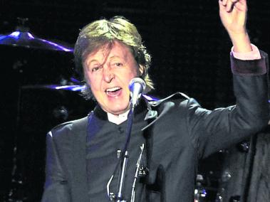 Paul McCartney durante su presentación en Bogotá.