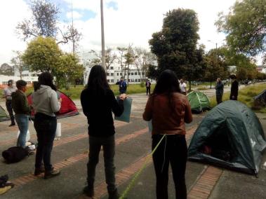 Protesta en la Universidad Nacional