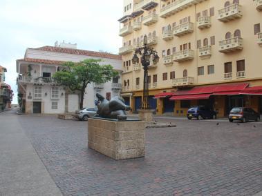 La Plaza de Santo Domingo con sus mesas al aire libre sería uno de los escenarios para la reapertura.
