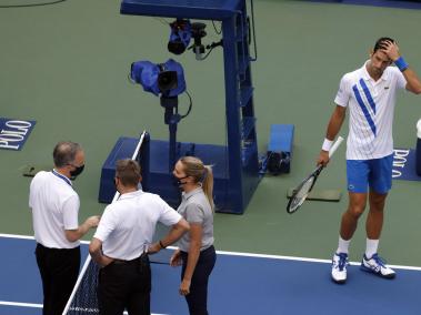 Novak Djokovic, descalificado del US Open.