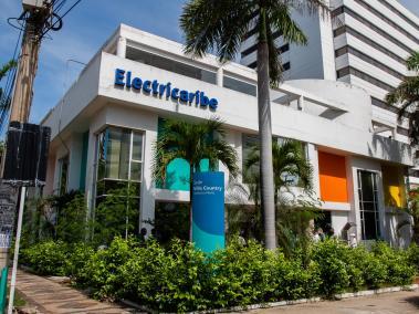 La sede de Electricaribe, localizada en el norte de Barranquilla.