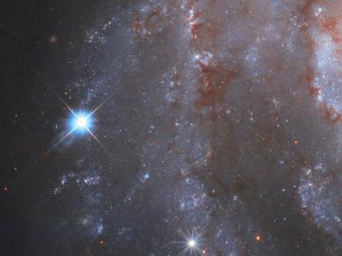 Imagen de la supernova captada por el Hubble.