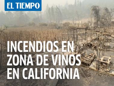 Incendios en California avanzan sobre región vitivinícola con una nueva víctima