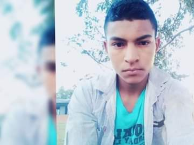 Jayder Quintana Salinas, de 18 años, asesinado en Cajibío, Cauca.