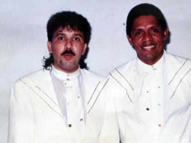 El cantante Rafael Orozco e Israel Romero, integrantes del Binomio de Oro.