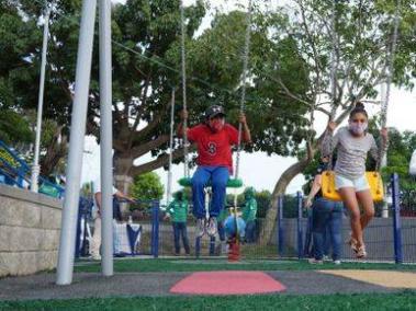 El parque del barrio La Esmeralda costó más de mil millones de pesos.