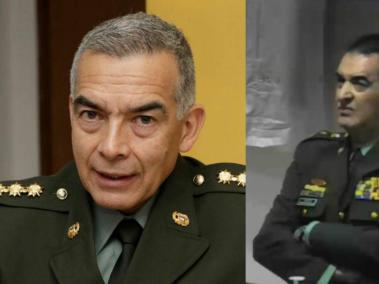 General Óscar Atehortúa y general William René Salamanca de la Policía.