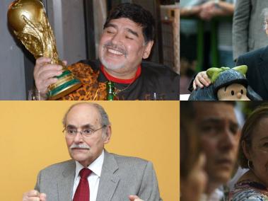 Diego Maradona, Mercedes Barcha, Horacio Serpa y Quino hacen parte de la lista que enluta al planeta.