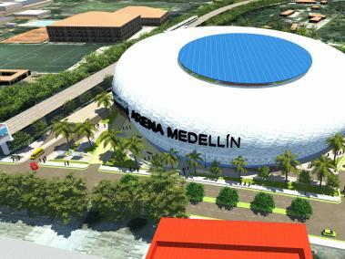 Así sería la Arena Medellín, ubicada en el norte de la ciudad.