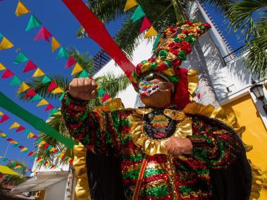 Adolfo Maury, director del Congo Grande de Barranquilla, no podía quedarse sin vivir el Carnaval.