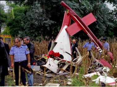 A fines de 1994, Carlitos Menem se accidentó con su helicóptero al intentar aterrizar en Anillaco, La Rioja.