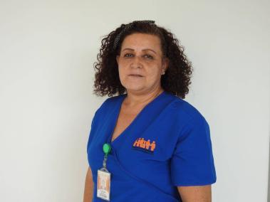 Alba Rocio Montoya, auxiliar de enfermería del Hospital General, será la primera persona vacunada en Medellín