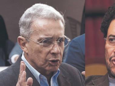 Álvaro Uribe Vélez, expresidente, e Iván Cepeda, senador de la República.