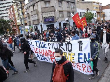 Protestas estudiantiles en Bogotá, febrero 24 de 2021