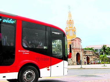 El sistema de transporte masivo de Cartagena fue inaugurado en 2015.