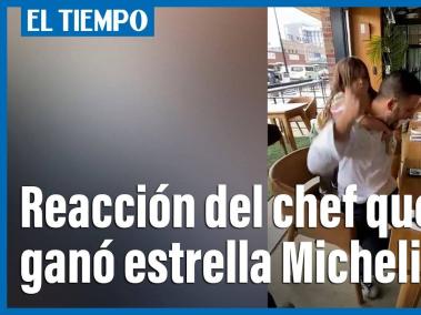 Reacción del chef colombiano que ganó estrella Michelin