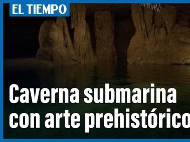 Caverna submarina con arte prehistórico