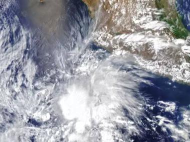 Imagen de la tormenta tropical Andrés