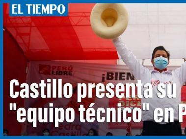 Candidato Castillo presenta su equipo técnico para desvirtuar críticas en Perú