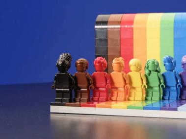 Así luce el set completo de piezas LEGO.