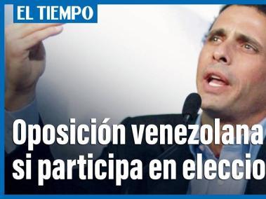 Opositor Capriles dice que faltan condiciones para ir a elecciones regionales en Venezuela