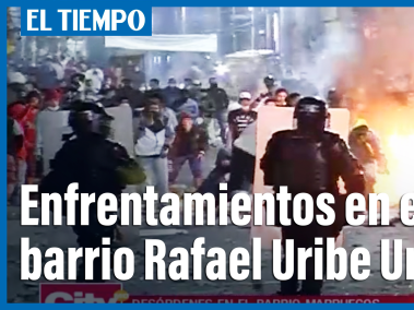 Ocho horas de enfrentamientos en la localidad de Rafael Uribe Uribe