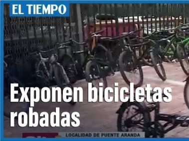 Se exponen 57 bicicletas robadas