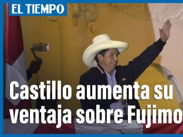 Castillo aumenta su ventaja sobre Fujimori en escrutinio en Perú