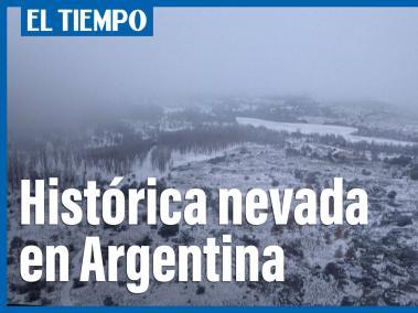Histórica nevada en Córdoba, Argentina después de 14 años