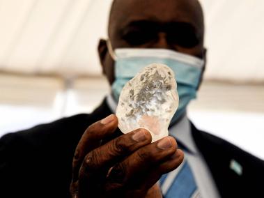 El tercer diamante más grande del mundo, descubierto en Botsuana.