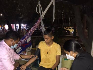 Los jóvenes pertenecientes al Movimiento Juvenil Diverso de La Guajira adelantan desde el pasado 1 de julio huelga de hambre.
