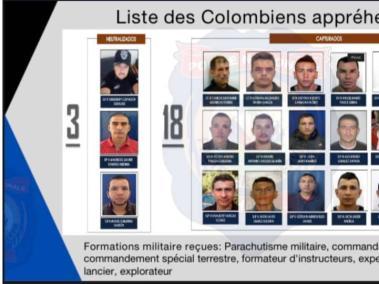 Ellos son los colombianos que están señalados de haber participado en el asesinato del presidente de Haití.
