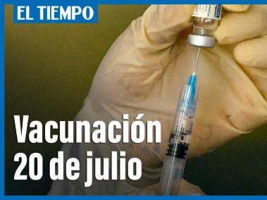 Mañana 20 de Julio funcionarán puntos de vacunación con total normalidad