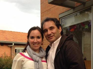 Rubén Guzmán junto a su esposa Marcela Otero
