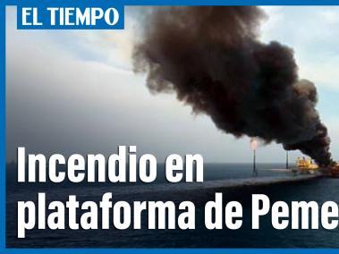 Mortal incendio en plataforma petrolera mexicana Pemex