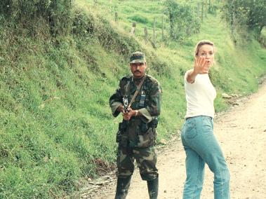 María Emma Mejía, en sus épocas de negociadora de paz, en la década de 1990.