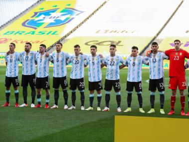 Titular de Argentina en el fallido partido contra Brasil.