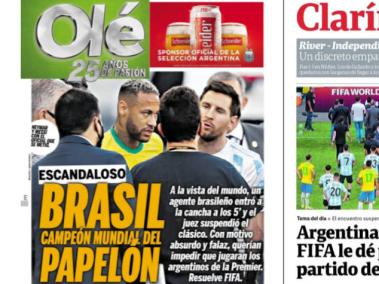 Los medios argentinos no dejaron pasar por alto el bochornoso manejo logístico.