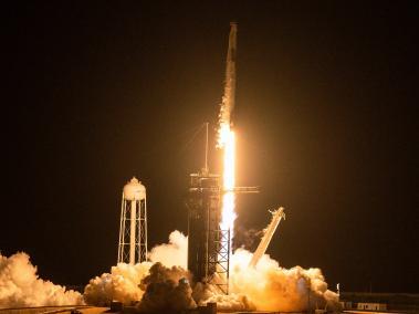 Lanzamiento de la nave espacial SpaceX.