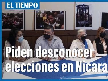 Un grupo de opositores nicaragüenses en el exilio y en la clandestinidad pidieron a la Unión Europea (UE), organismos internacionales y gobiernos declarar ilegítimas las elecciones presidenciales de Nicaragua del próximo 7 de noviembre.