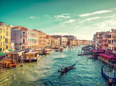 Vista del Gran Canal de Venecia