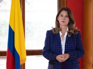 La vicepresidenta y canciller Marta Lucía Ramírez