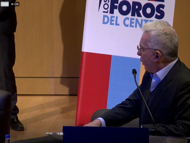 Álvaro Uribe en último foro de los precandidatos del Centro Democrático.
