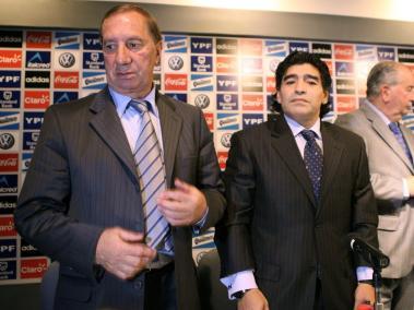 Carlos Bilardo y Diego Maradona.