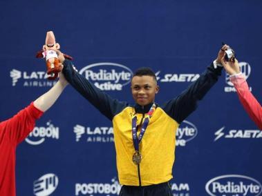 Estiven Villar, el primer oro de Colombia en los Juegos Panamericanos Junior.