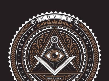 El Ojo de la Providencia es un símbolo que se ha relacionado con los Illuminati y los masones.