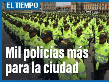 Mil policías más llegarán a Bogotá