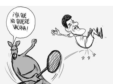 Djokovic perdió el game - Caricatura de Guerreros