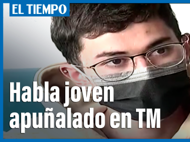 Habla el joven que fue apuñalado en TransMilenio.