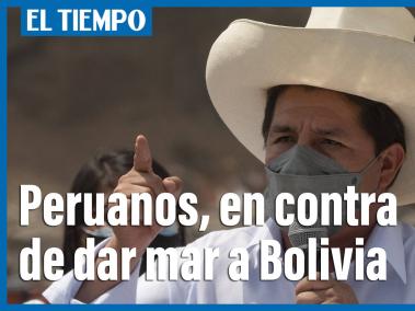Causó revuelo la sugerencia del presidente Pedro Castillo de consultar al pueblo para decidir si se le concede una salida al mar a la vecina Bolivia.